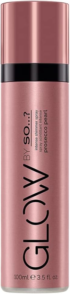 SO…? Glow Womens Prosecco Pearl Intense Shimmer Body Spray for Women 100ml