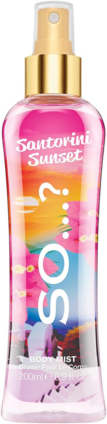 So…? Summer Escapes Womens Santorini Sunset Body Mist Fragrance Spray 200ml